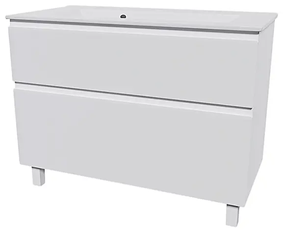 Тумба с раковиной KABINKA.KZ Venedig-100, 99x82x47 см, белый купить,NaN