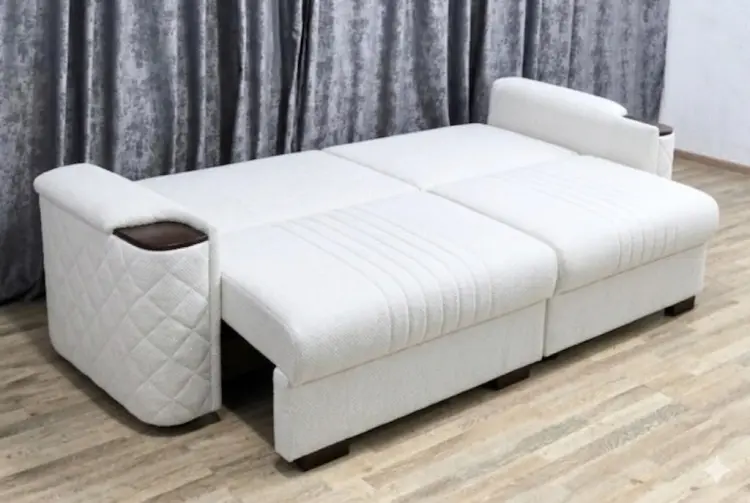 Диван Николь, 250х110 см, обивка ткань, белый купить,NaN