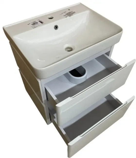 Тумба с раковиной KABINKA.KZ Hilton-80, 80x60x45 см, белый