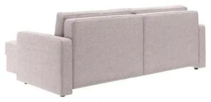 Угловой диван Перо, 242х150 см, обивка ткань, слоновая кость купить,NaN