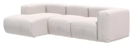 Угловой диван K0000327237, 310х174 см, обивка ткань, белый купить,NaN