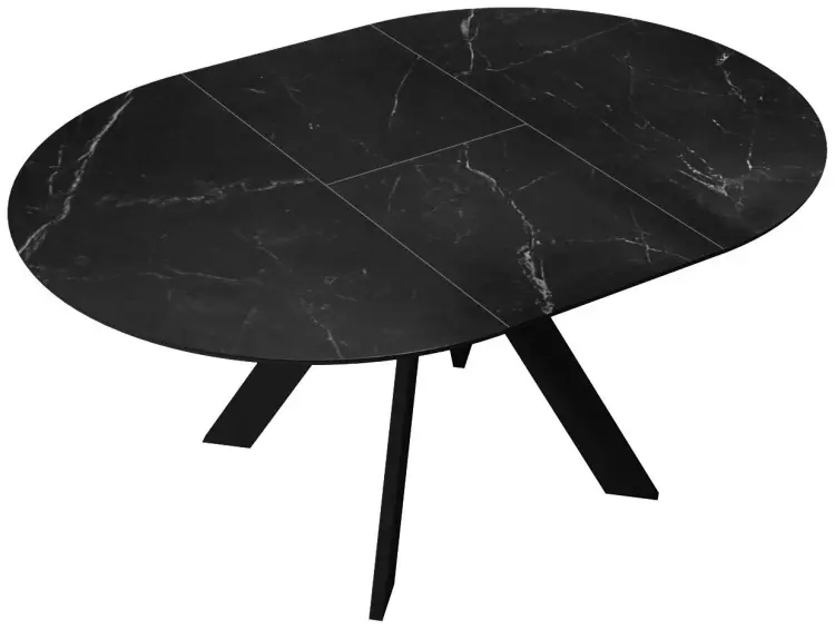 Обеденный стол ДИК DikLine SKC90, 90х90x76 см, керамогранит, черный купить,NaN