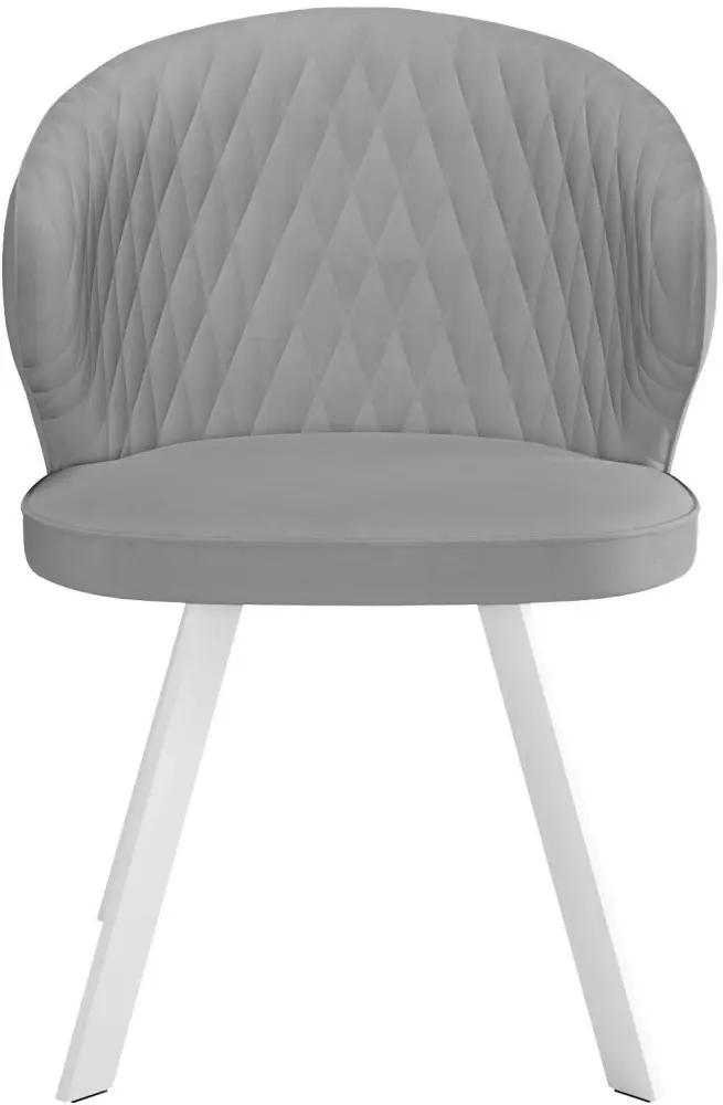 Стул ДИК DikLine 249, 82x53x61.5 см, серый, белый 1 шт. купить,NaN