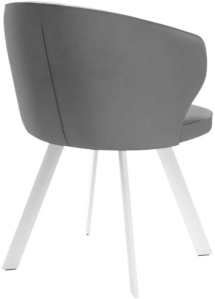 Стул ДИК DikLine 249, 82x53x61.5 см, серый, белый 1 шт. купить,NaN