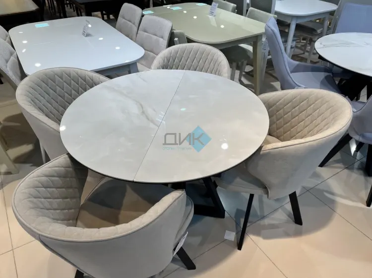 Стул ДИК DikLine 249, 82x53x61.5 см, бежевый, черный 1 шт. купить,NaN