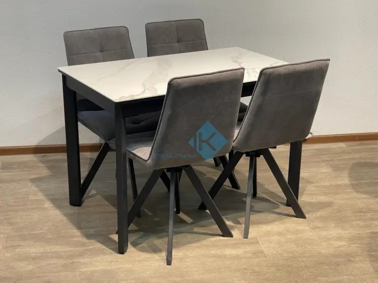 Табурет ДИК DikLine 230, 91.5x45x53.5 см, серый, черный 1 шт. купить,NaN