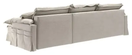 Угловой диван K0000327304, 345х150 см, обивка ткань, кремовый купить,NaN