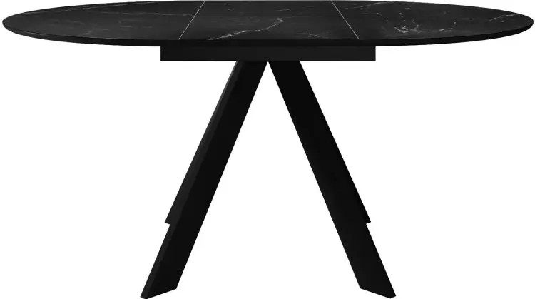 Обеденный стол ДИК DikLine SKC100, 100х100x76 см, керамогранит, черный купить,NaN