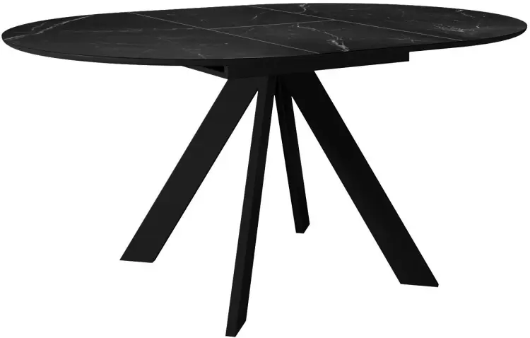 Обеденный стол ДИК DikLine SKC100, 100х100x76 см, керамогранит, черный купить,NaN