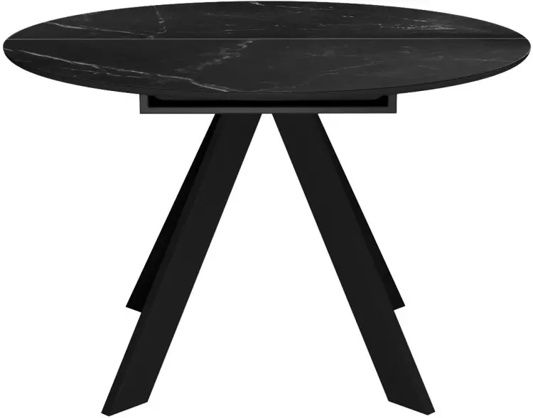 Обеденный стол ДИК DikLine SKC100, 100х100x76 см, керамогранит, черный купить,NaN