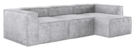 Угловой диван K0000327260, 317х161 см, обивка букле, серый - ForteMarket Угловой диван K0000327260, 317х161 см, обивка букле, серый купить,NaN