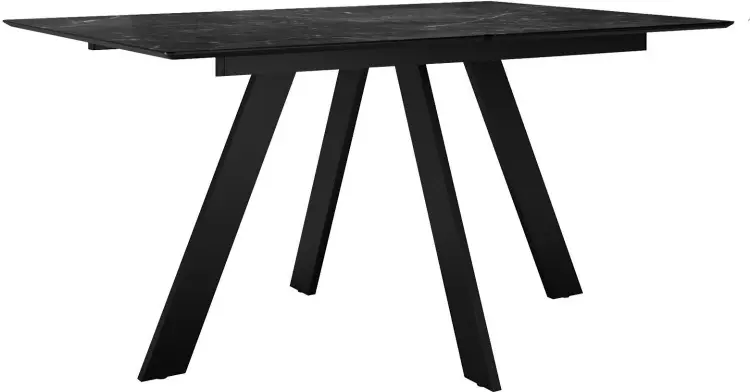 Обеденный стол ДИК DikLine DKD140, 140х80x77 см, керамогранит, черный купить,NaN