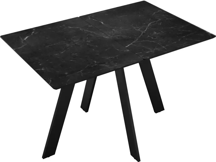 Обеденный стол ДИК DikLine DKD140, 140х80x77 см, керамогранит, черный купить,NaN