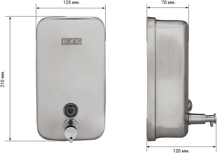 Дозатор для жидкого мыла BXG SD-H1-1000М