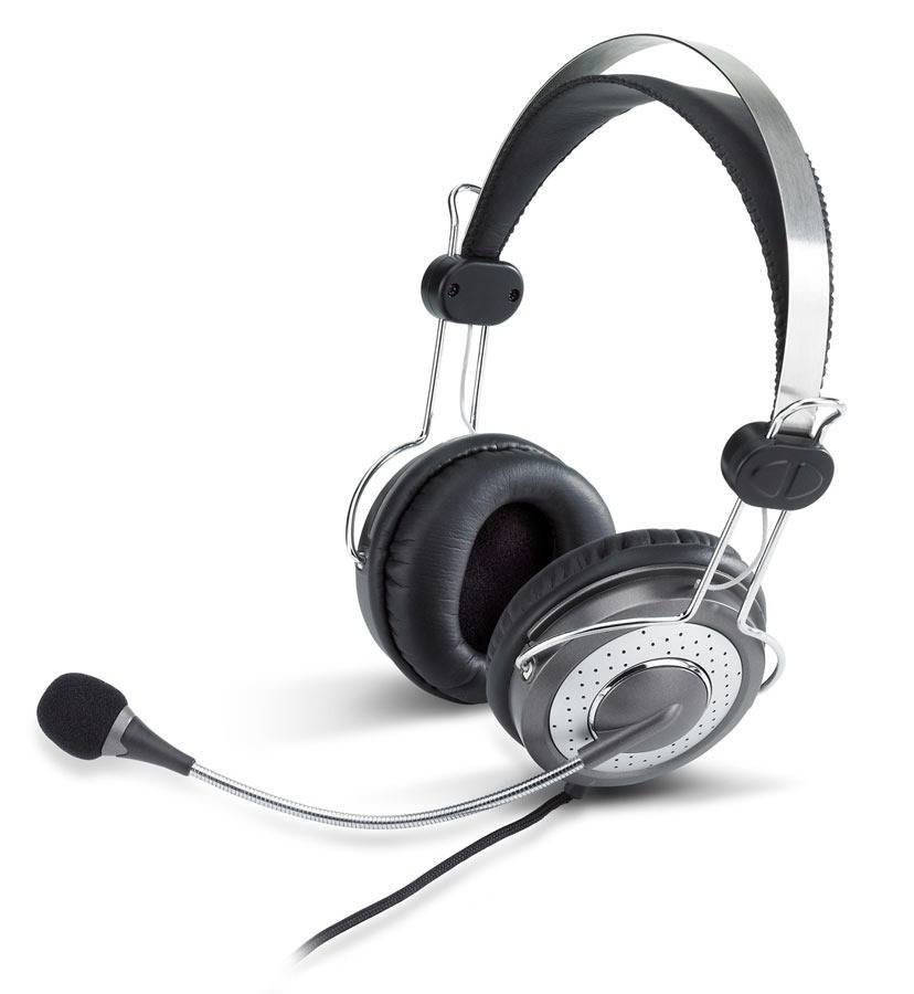 Наушники Genius HS-04SU серебристо-черные