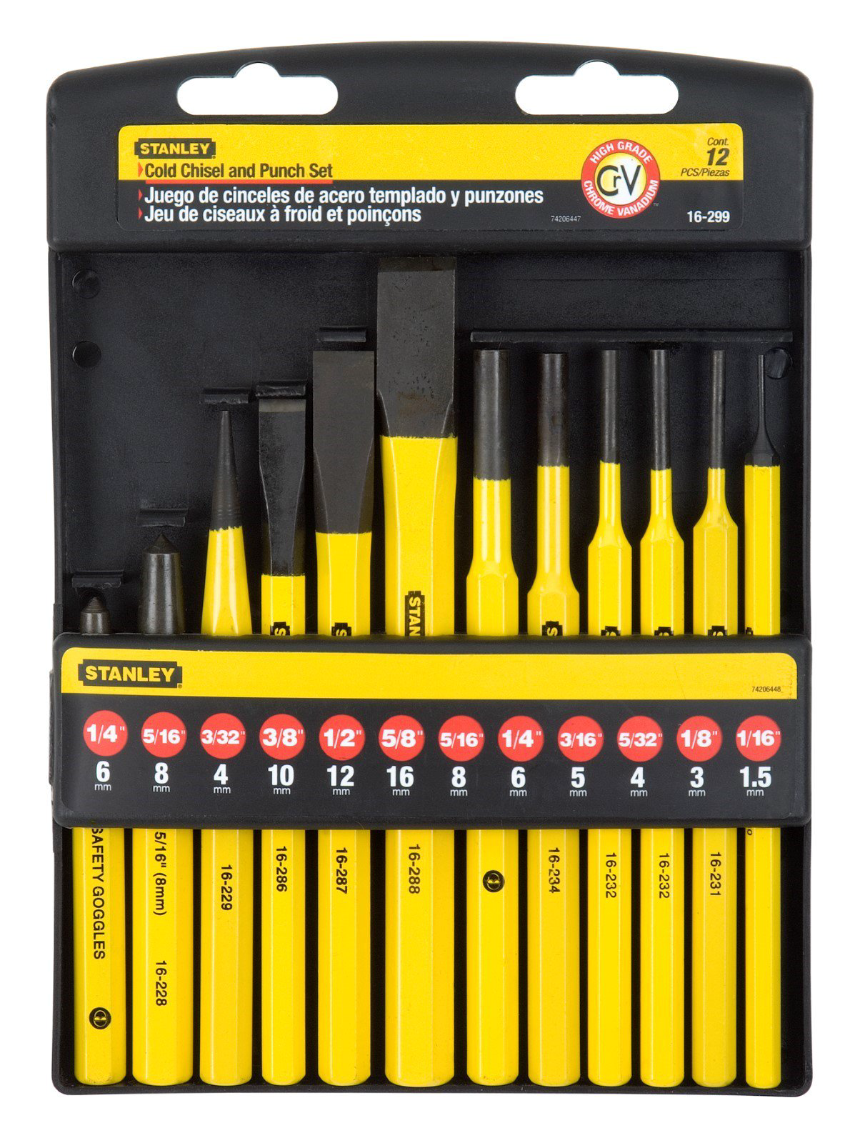 Набор зубил Stanley 4-18-299 12шт купить,NaN
