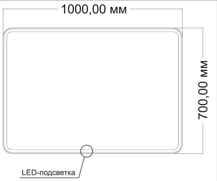 Зеркало настенное Vincea 100x70 см купить,NaN