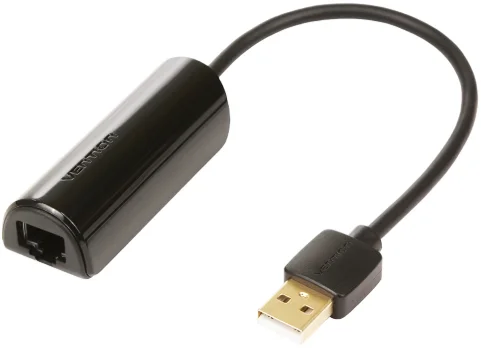 USB Сетевая карта USB-LAN, Vention CEGBB Black
