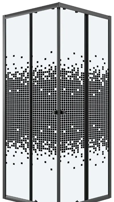 Душевое ограждение KABINKA.KZ двухстенное NG-1010-14QBLACK, 1000х1900 мм