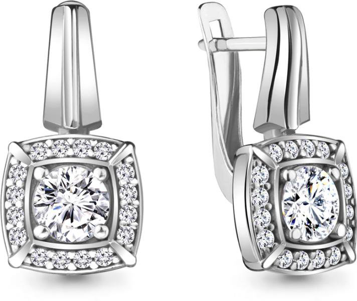 Серьги Aquamarine 48356А 4,2гр купить,NaN
