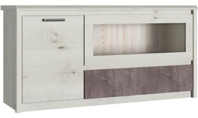 ТВ-тумба напольная ANREX Бьёрк , 00029072, 132.2x65.9x40 см, белый, коричневый