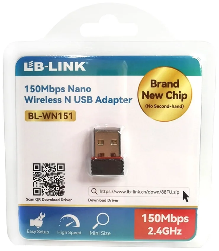 Беспроводной сетевой USB адаптер LB-Link BL-WN151 Black купить,0