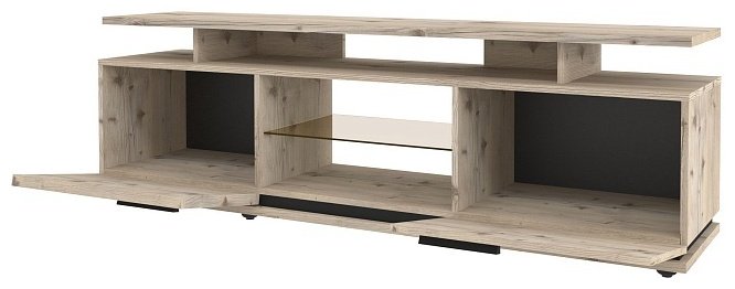 ТВ-тумба напольная Глазов Nature 3 Н00099051, 168x53x40 см, серый купить,0