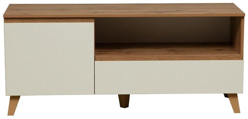 ТВ-тумба напольная Седьмое небо Авалон , 135x58x41 см, белый, коричневый купить,NaN