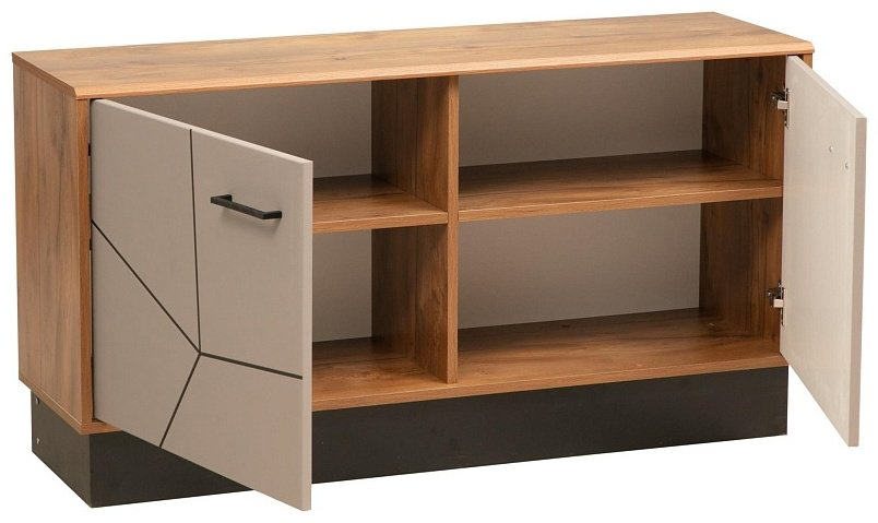 ТВ-тумба напольная Седьмое небо Гамма , 120x64x36 см, серый купить,NaN