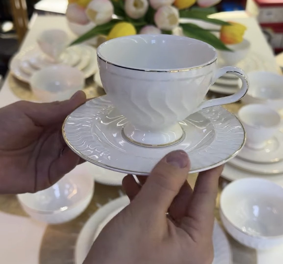 Сервиз на 6 персон ELLA , предметов: 32, чайно-столовый, керамика - ForteMarket Сервиз на 6 персон ELLA , предметов: 32, чайно-столовый, керамика купить,0