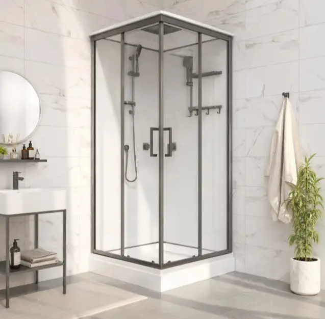 Душевая кабина Triton Рич-Графит, 219.5х90 см, низкий поддон купить,NaN