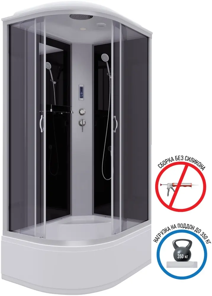 Душевая кабина Niagara NG-2510-14RP, 215х120 см, высокий поддон купить,NaN