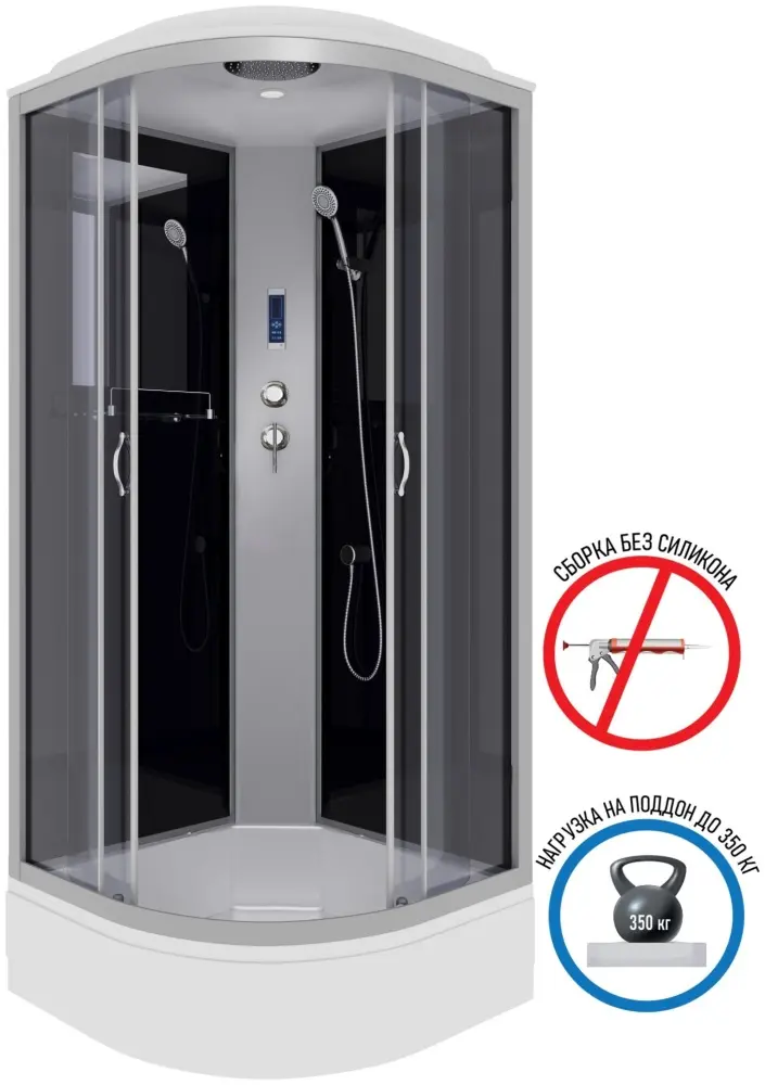 Душевая кабина Niagara NG-3502-14P, 215х100 см, средний поддон купить,NaN