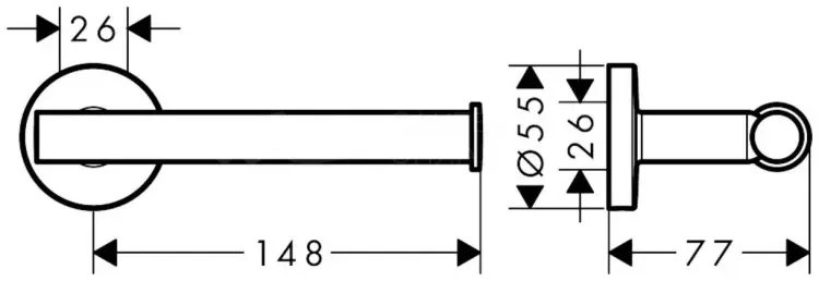 KABINKA.KZ держатель Logis Universal 41726000 1 шт, металл, латунь