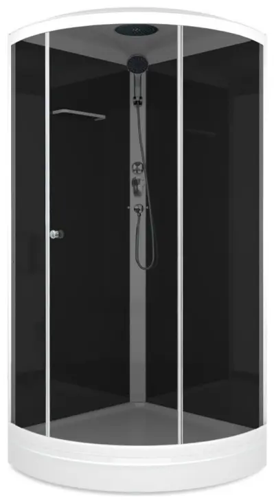 Душевая кабина Domani-Spa Simple v1.2 с крышей, 90х90 см, низкий поддон