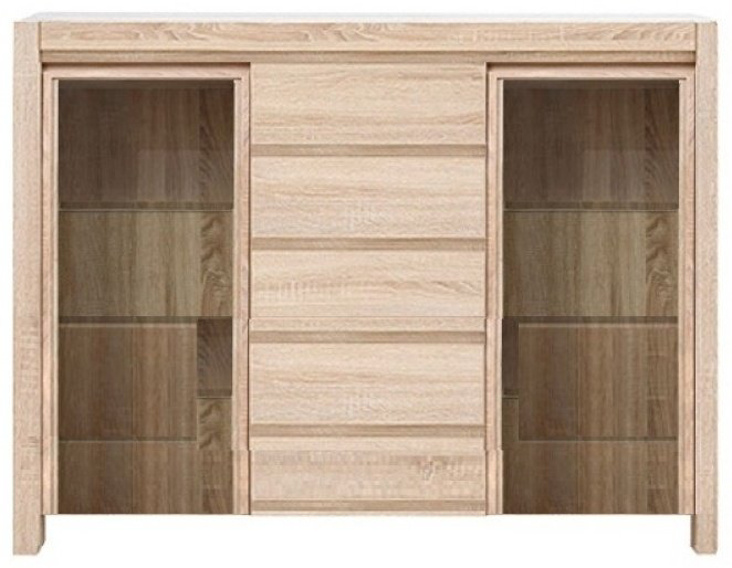 Шкаф-стеллаж Гербор Каспиан 014 КОМ 2W5S коричневый купить,NaN