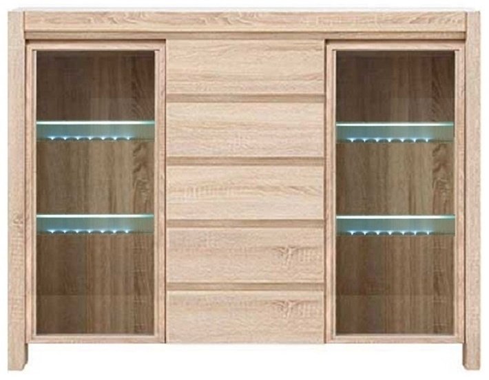 Шкаф-стеллаж Гербор Каспиан 014 КОМ 2W5S коричневый купить,NaN