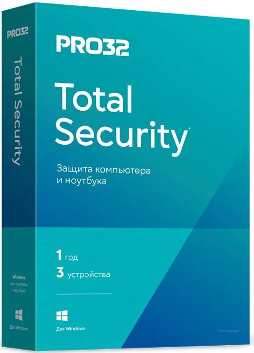 Антивирус PRO32 Total Security, лицензия 3ПК 1 год, BOX