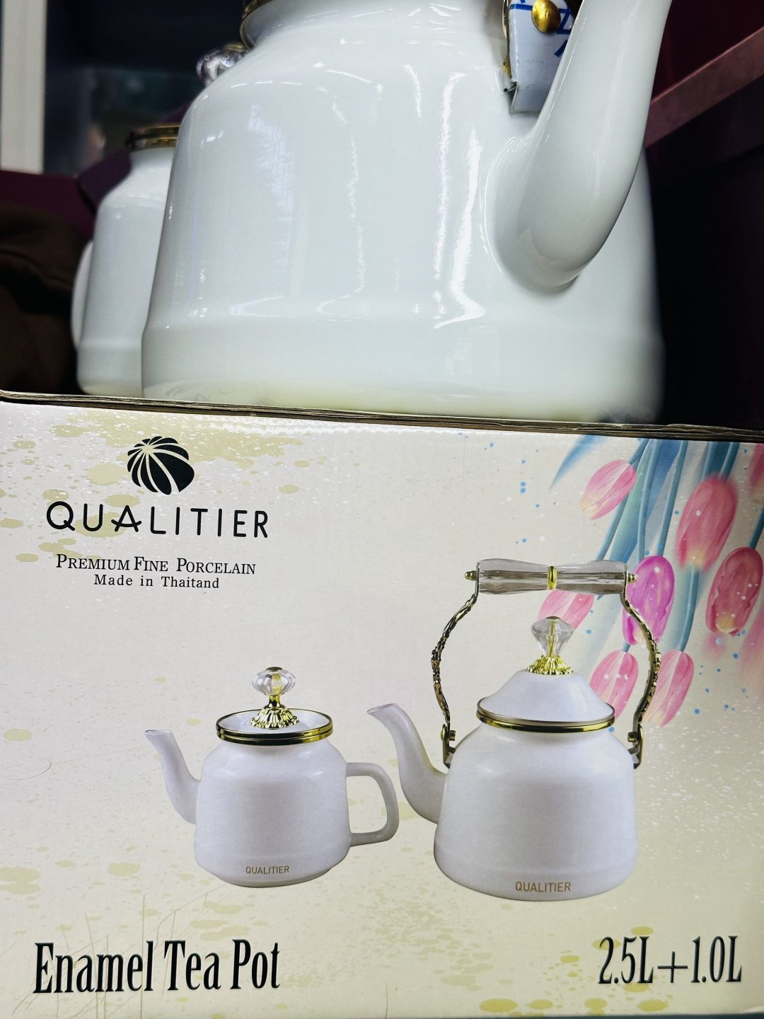 Qualitier набор чайников 08888865 2.5 л, фарфор купить,NaN