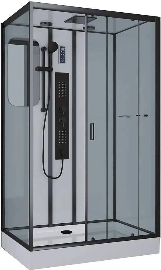 Душевое ограждение KABINKA.KZ трехстенное NG-6912-01GQR, 1200х2100 мм купить,NaN