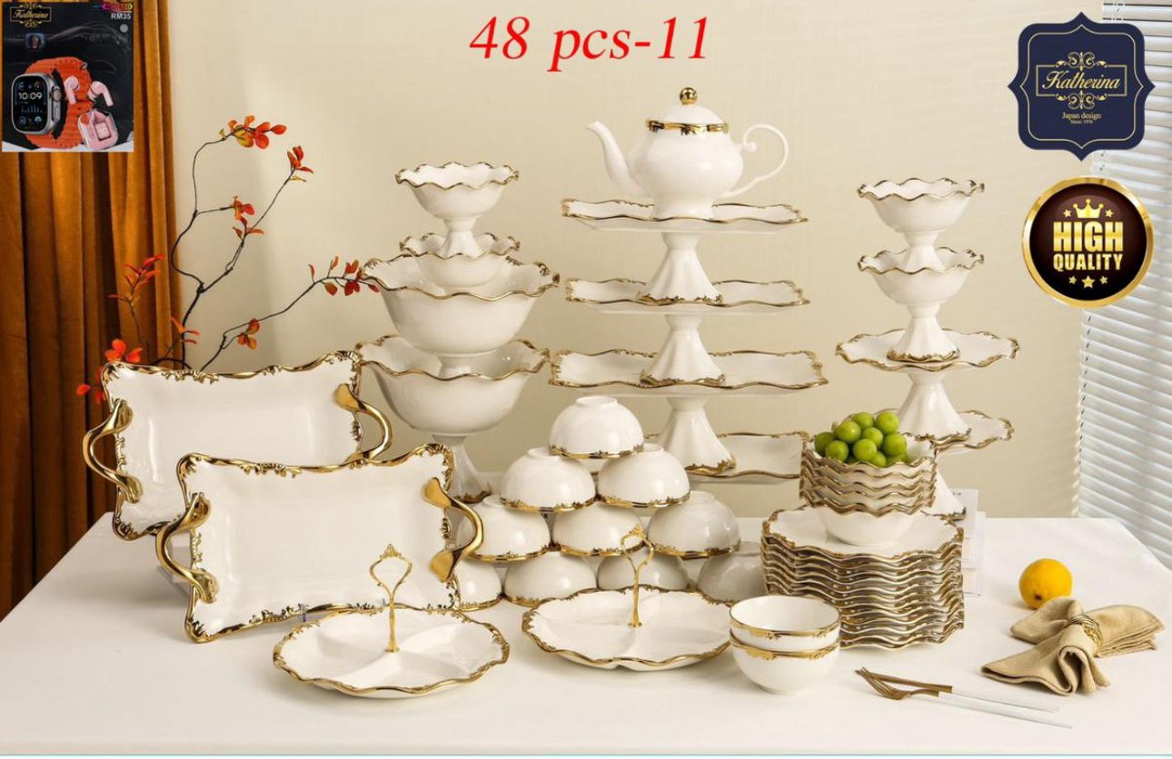 Сервиз на 12 персон Katherina , предметов: 48, чайно-столовый, фарфор купить,NaN