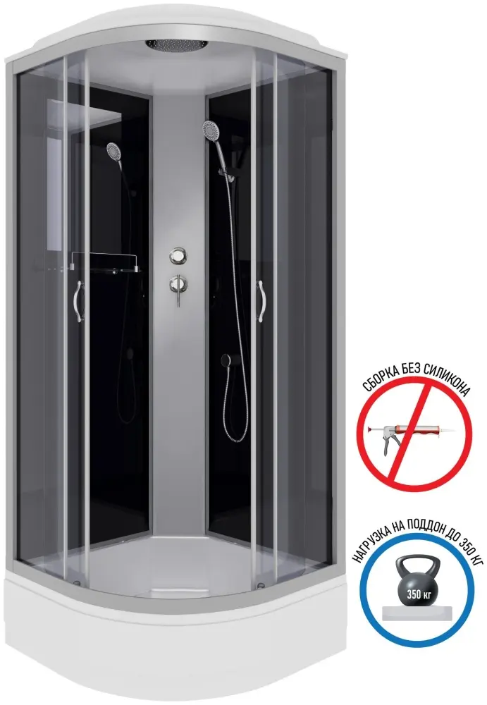 Душевая кабина Niagara NG-3502-14, 215х100 см, средний поддон купить,NaN