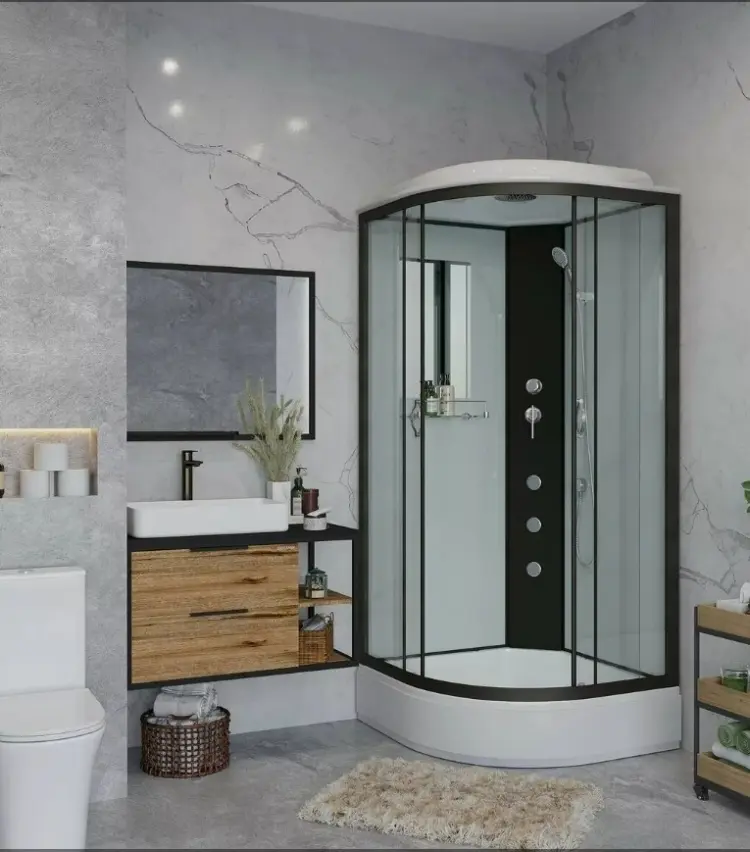 Душевая кабина Niagara NG-6702-14G , 215х100 см, средний поддон купить,NaN