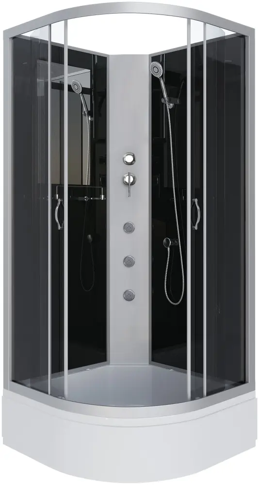 Душевая кабина Niagara NG-3502-14BKG, 200х100 см, средний поддон купить,NaN