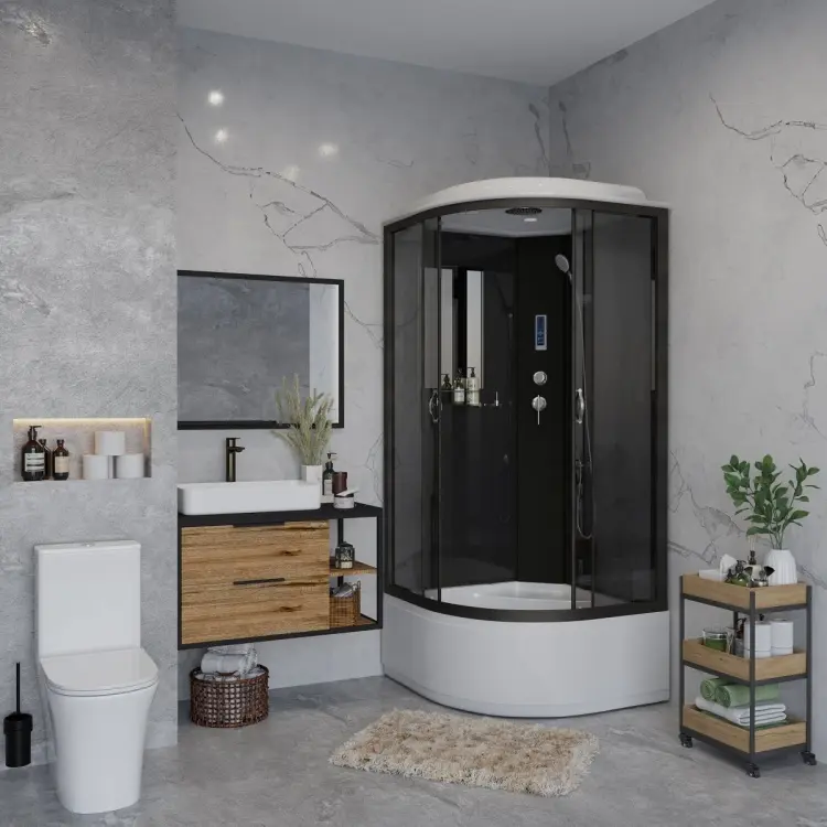 Душевая кабина Niagara NG-6508-14P, 215х90 см, высокий поддон купить,NaN