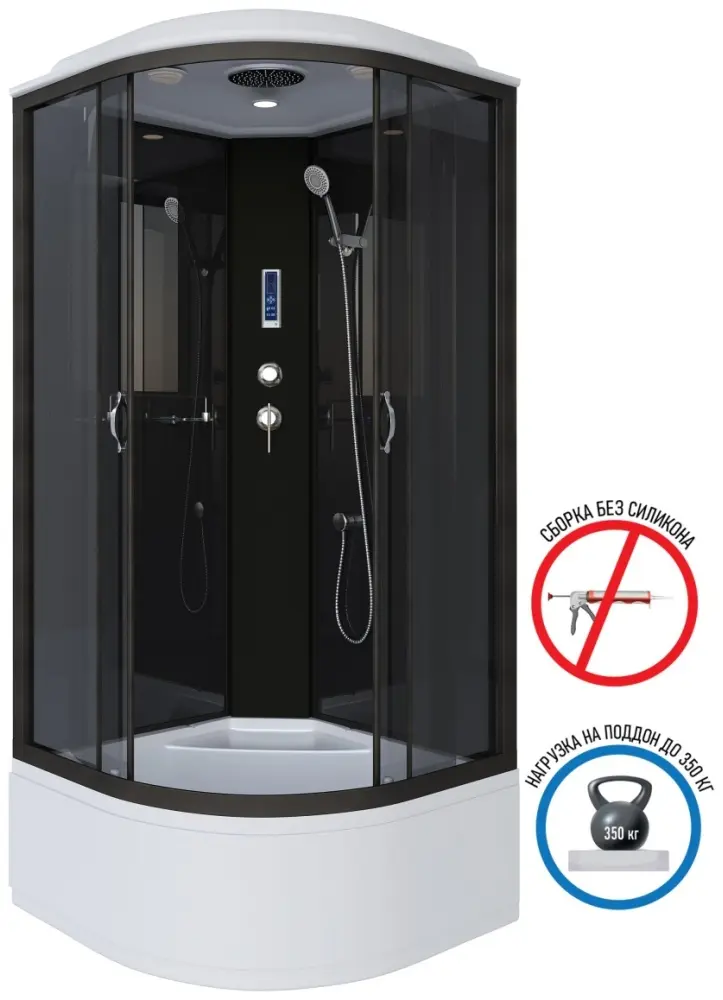 Душевая кабина Niagara NG-6508-14P, 215х90 см, высокий поддон купить,NaN