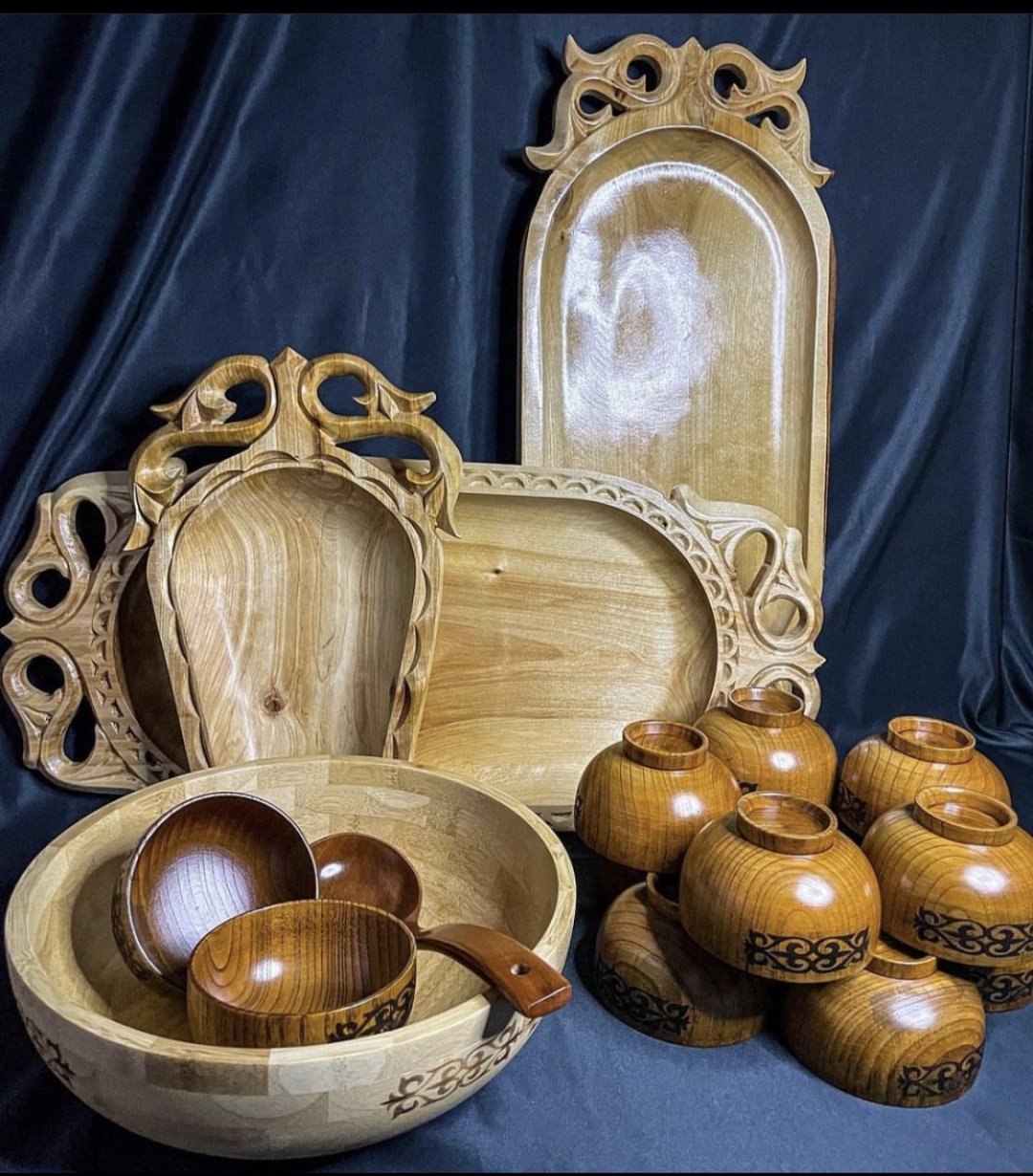 Астау Zhekashop 17 шт, дерево, 70х30 см