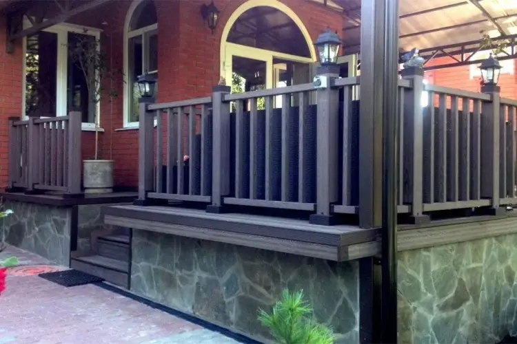 KABINKA.KZ забор декоративный holzhof woodstyle коричневый купить,NaN