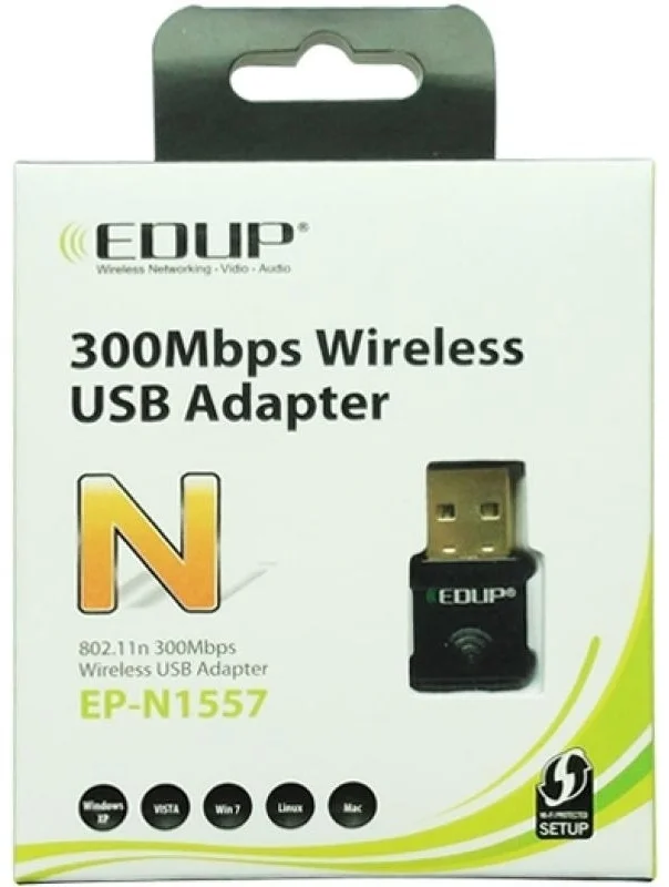 Беспроводной сетевой USB адаптер EDUP EP-N1557 Black
