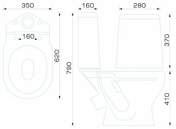 ВКЗ унитаз-компакт W102 HOME De Luxe 127142, санфаянс белый - ForteMarket ВКЗ унитаз-компакт W102 HOME De Luxe 127142, санфаянс белый купить,45000